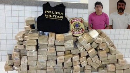   PF e PM apreendem mais de 460 kg de maconha e cocaina na cidade de Caicó-RN