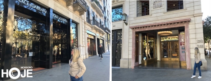   Uma rua em Barcelona para quem gosta de luxo, futilidade e tem dinheiro sobrando