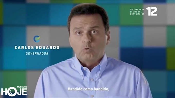 Imagem 1 -  TRE pune Carlos Eduardo por ferir a Legislação Eleitoral em sua propaganda de televisão