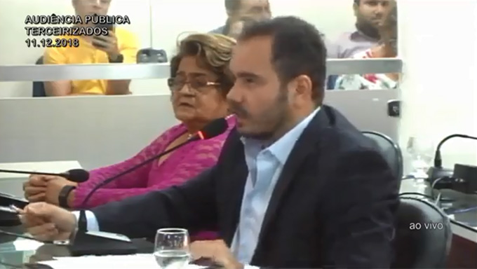   O vereador João Gentil: "Não foram esclarecidos os reais fatos que motivaram os atrasos pelas empresas terceirizadas, devido à ausência dos empresários"