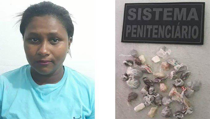   Janaíra Ferreira tentava levar drogas para o marido nos órgãos genitais