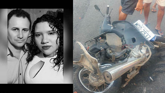   Casal Elimário e Cimara estava indo da cidade de Apodi para o Sítio Água Fria quando foram atropelados e mortos na BR 405