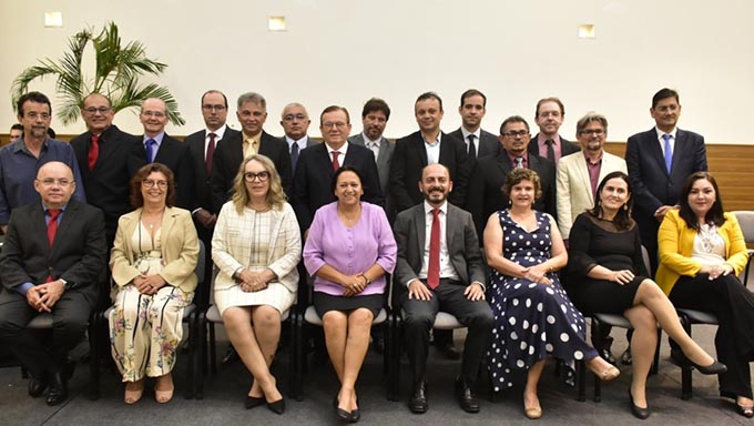   Governadora Fátima Bezerra empossou os secretários nesta quarta-feira (2), na Escola de Governo