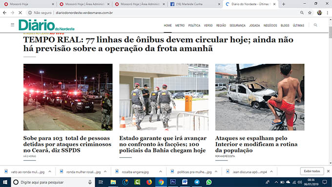   Com a reforço da Força Nacional nas Ruas, foram registrados 4 ataques na noite deste sábado para domingo, no Ceará; 103 suspeitos estão presos