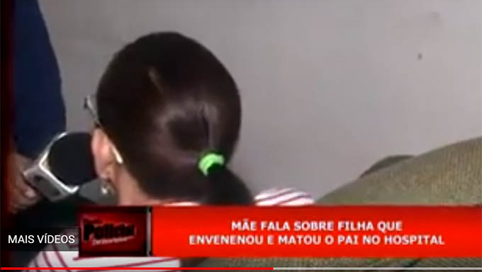   Mãe de Fernanda Rocha diz que a filha matou seu ex José Evangelista, usando veneno de carrapato, num momento de impulso. Pede o perdão da filha, que segundo ela, está doente