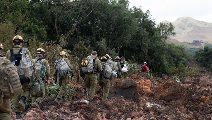 Imagem 1 -  De acordo com a Defesa Civil do estado, os trabalhos na região da mina do Córrego do Feijão começaram nesta quarta-feira (30) por volta das 4h da manhã