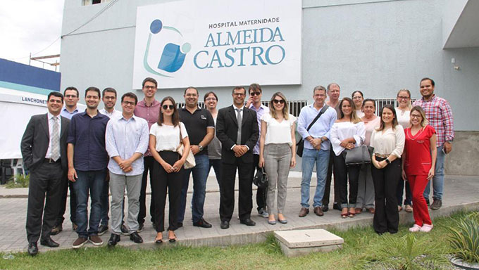 Imagem 1 -  Dez novos Juízes Federais do Tribunal Regional Federal da 5ª Região visitaram o hospital mantido pela Apamim e atestaram as melhorias na unidade
