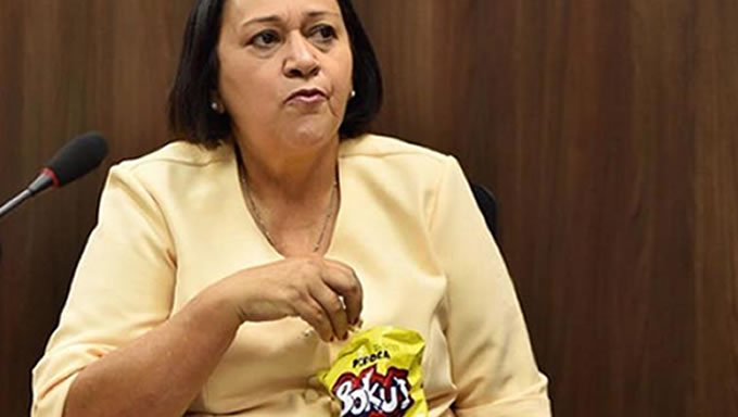 Resultado de imagem para governadora fatima comendo pipoca bokus