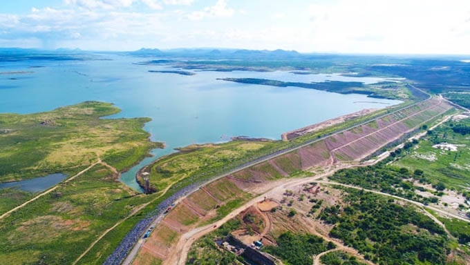 Imagem 1 -  Reservatório da Armando Ribeiro tem paredão 3 km de estenção no municipio de Itajá e o acumulado até o momento é de 20,81% para uma capacidade total de 2,4 bilhões de metros cúbicos de água