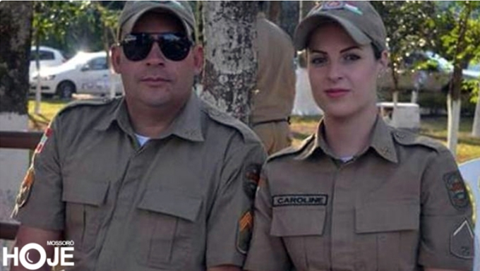 Imagem 1 -  O casal de policiais estavam passando férias na cidade de Natal.
