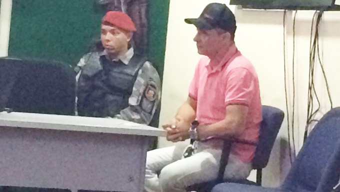   Lailson Lopes, um dos réus acusados de formar um consórcio para matar o jornalista F. Gomes, em Caico