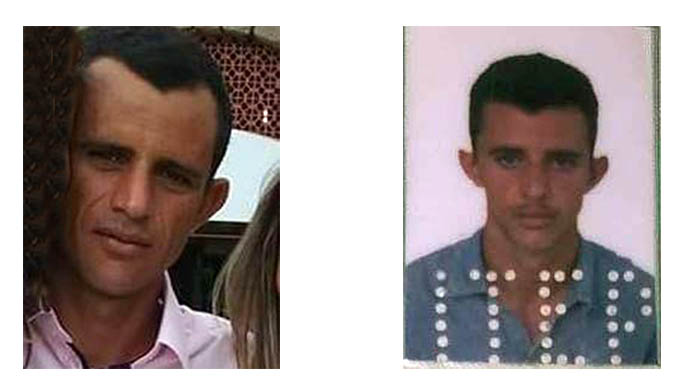   Antônio Jean, em duas fotografias, uma recente com a família e outra do seu RG; teria sido assassinado por assaltantes