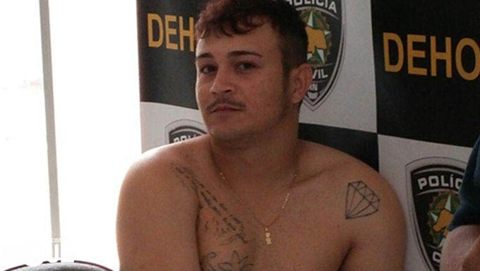   Pestinha do Pirrichil em fotografia do dia que foi preso; Delegado disse que o crime foi por engano e que o assassino é muito perigoso