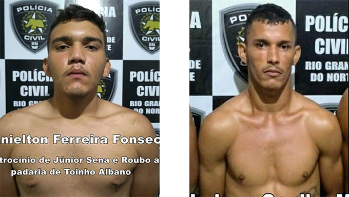   Janielto Ferreira e José Jadson, segundo o delegado de Assu, participaram diretamente do assalto seguido do assassinato do comerciante José Sena, em Assu 