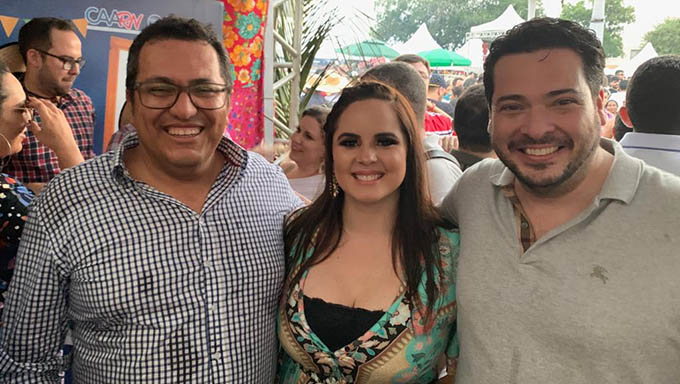   Advogado Manoel Machado, a presidente da Ordem dos Advogados do Brasil (OAB) em Mossoró,  Bárbara Paloma e Eduardo Gurgel.