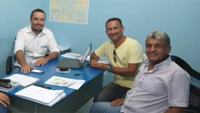   Mário Ilo conversou nesta segunda com o gerente da SAAE , José Marcelo