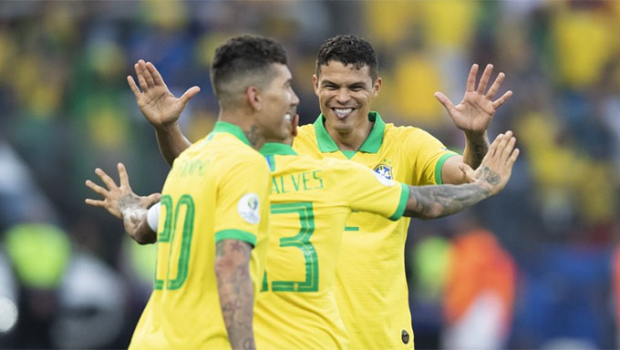   Seleção brasileira vence a do Perú por 5 x 0 e avança as quartas de final da Copa América