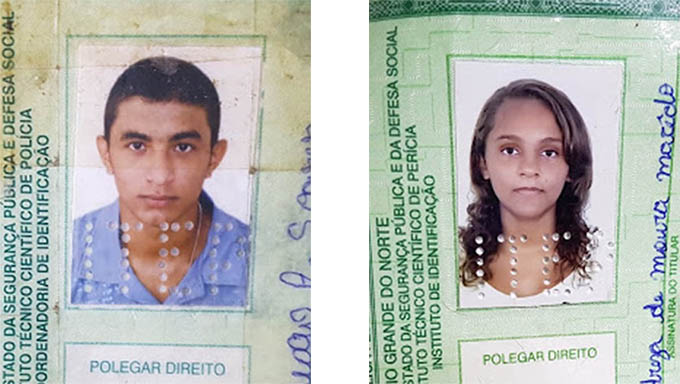   Jackson Diogo é natural de Caraúbas e Maria Andreza de Mossoró; Os dois estavam morando juntos