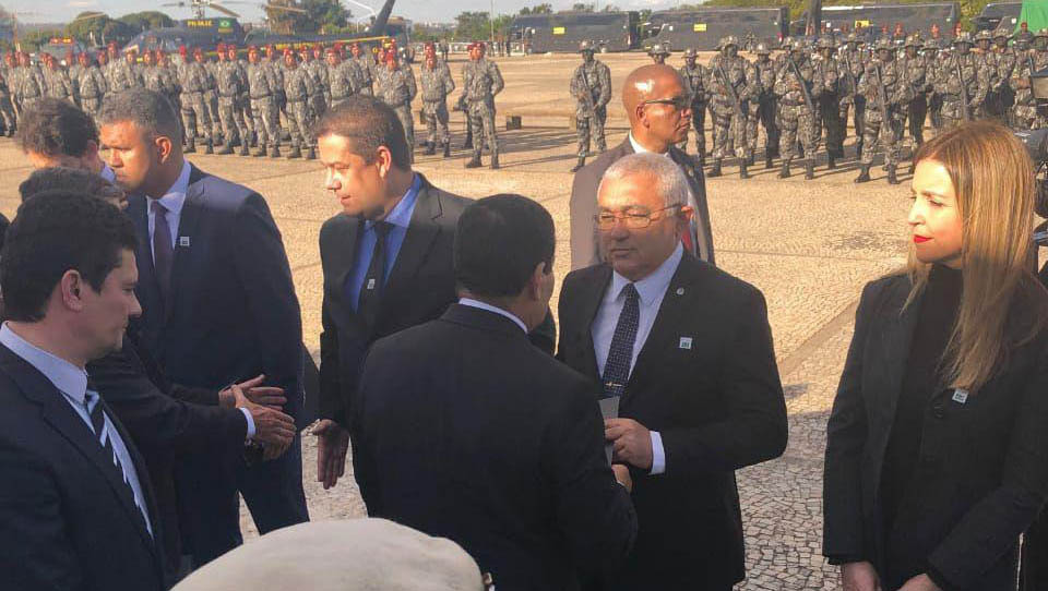   O evento aconteceu em Brasília, no Distrito Federal, e contou com a participação do vice-presidente, General Mourão, e do ministro Sérgio Moro.