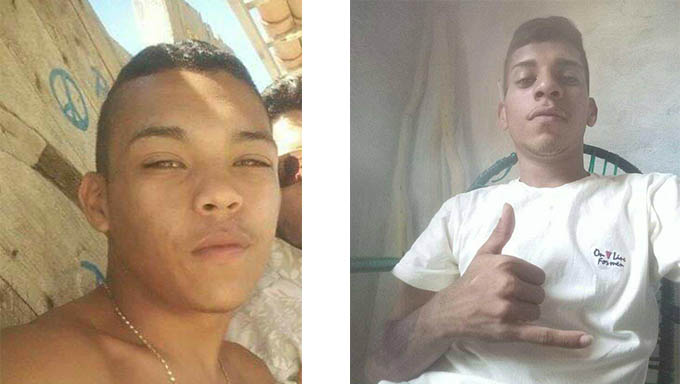   Teverson e Thales foram mortos no bairro Nordeste, na cidade de Areia Branca, na noite deste domingo, dia 4 de agosto de 2019