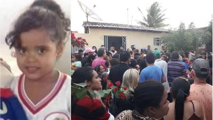   Comoção durante o velório da menina Daniele Avelino sábado, dia 10, em Jaçanã