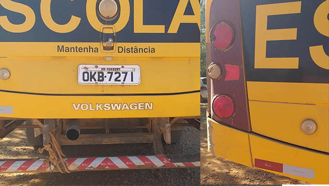   Sem manutenção adequada, ônibus estão com sinaleiras quebradas e, para circular, é preciso fazer remendo com durapox e cordas