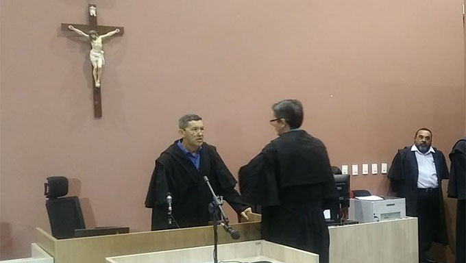   Trabalhos do Tribunal do Júri Popular sendo instalado no Fórum Municipal de Mossoró para mais um julgamento de crime contra a vida