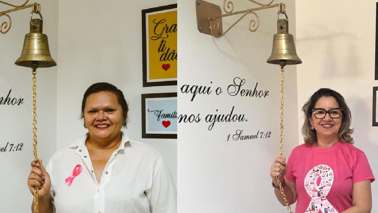   Rita Vieira e Rosângela Lima tiveram a doença e conseguiram a cura, graças ao disgnóstico precoce e ao tratamento na LMECC.