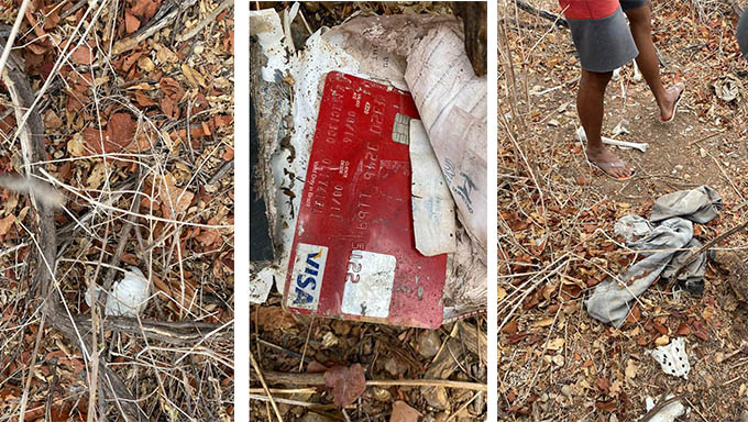   Ossada humana foi encontrada na zona rural de Mossoró;  Ao lado, haviam documentos de Francisco Oliveira