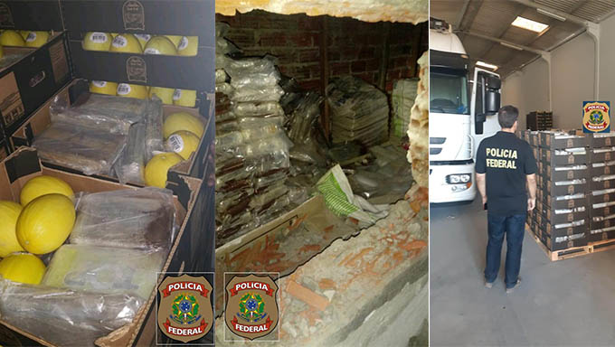   Agentes federais, com apoio da PM do RN, apreenderam mais 1,2 tonelada de cocaína do narcotráfico internacional em Natal; Só em 2019 já foram apreendidos quase 6 toneladas de cocaína no RN