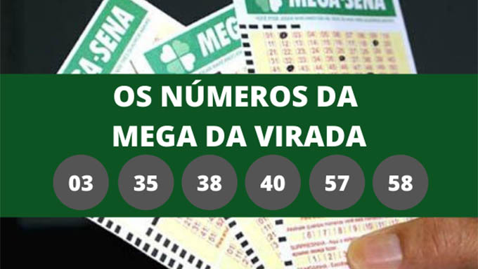   Confira os números da Megasena da Virada, que premiou 3 apostadores com R$ 76 milhões e 26 com R$ 2,9 milhões
