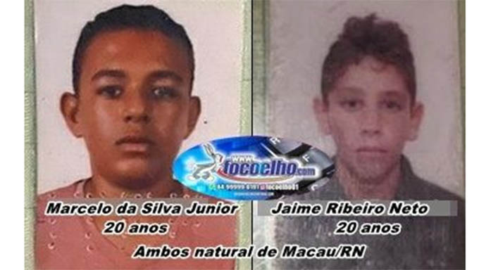   Macauenses estavam no início da madrugada deste sábado, dia 1, perto do Ginásio de Esportes do Alto do Rodrigues, quando foram baleados e mortos por homens que fugiram numa motocicleta