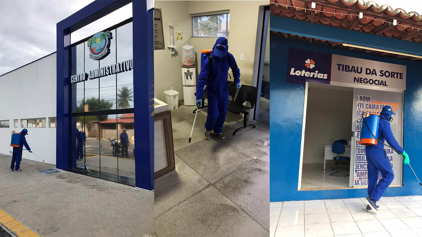   Além do Centro Administrativo, as Unidades Básicas de Saúde, Unidade Mista de Saúde Santa Terezinha – SOS, o prefeito Naldinho orientou que fizesse o mesmo também nas casas lotéricas e cartórios, que tem grande fluxo de pessoas