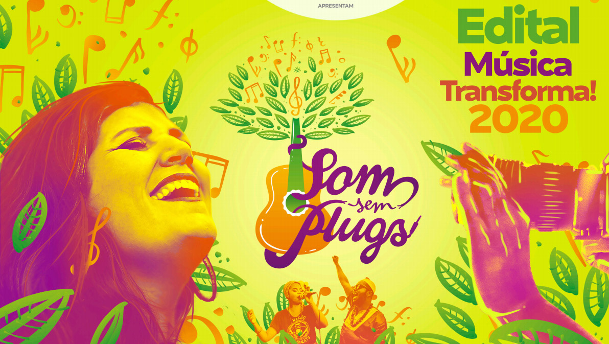   O projeto “Música Transforma 2020” do Som Sem Plugs vai selecionar 10 artistas. Os 5 mais bem votados receberão um prêmio de R$750 e se apresentarão nas lives e os demais vão receber um prêmio no valor de R$ 500. As inscrições começam nesta quinta-feira (15); veja o edital completo e saiba como participar.