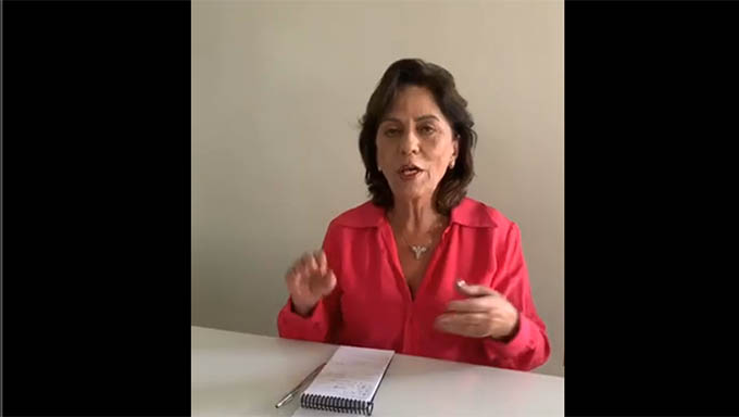 Imagem 1 -  "Pense que isto é como remédio, para que você não contamine outras pessoas e não venha a se contaminar", diz Rosalba Ciarlini