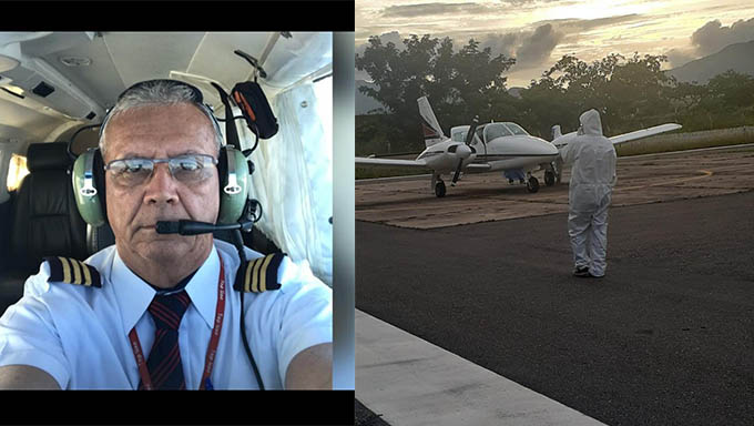   Piloto e três médicos morrem em acidente aéreo no Ceará; Taxi Aéreo Top Line estava transportando o médico infectologista Pedro Menezes de Sobral para se tratar de covid-19 perto da família, em Teresina, no PI, quando aconteceu o acidente na região de São Benedito