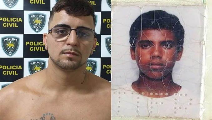   A Policia narra que Francisco Fernandes, de Assu, matou o preso de justiça Lucas Daniel (óculos) e em seguida foi executado a tiros por ter cometido este crime; O caso deve ser investigado pela Divisão de Homicídios de Mossoró