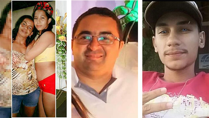 Imagem 1 -  Dona de casa e a filha, em Mossoró, o segurança conhecido por Junior, em Caicó, e Tercio, em Carnaubais, foram assassinados a tiros neste domingo, 17. No caso do duplo homicídio em Mossoró, a Policia teria sido informado do nome do assassino
