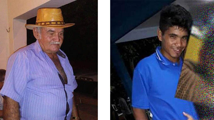   Na Maísa a vítima foi morta com tiros e de 12 em Governador Dix Sept Rosado a vítima foi baleada mais de dez vezes com tiros de pistola; Os dois corpos foram removidos para exames em Mossoró