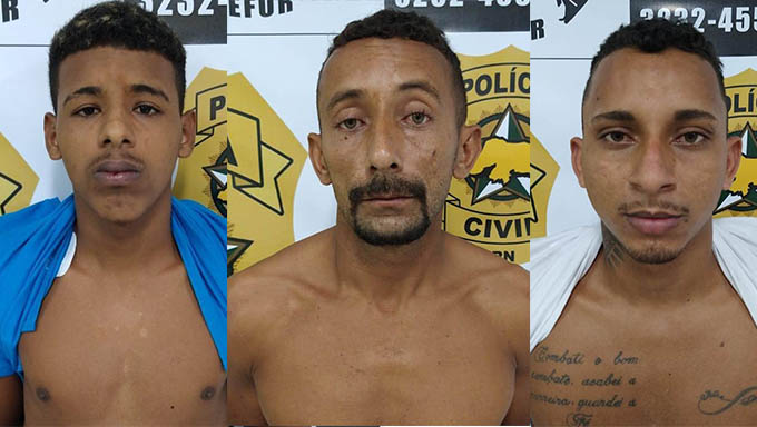   Foram presos: José Barbosa Lopes Filho, conhecido como “Neném do Padre”, Jackson de Oliveira Silva, conhecido como “Novinho”, e Allan Gustavo Nascimento de Oliveira, conhecido como “Neguinho Alan”. Eles são denominados “Os cangaceiros”, em virtude de integraram um grupo de aplicativo de mensagens com esse nome.