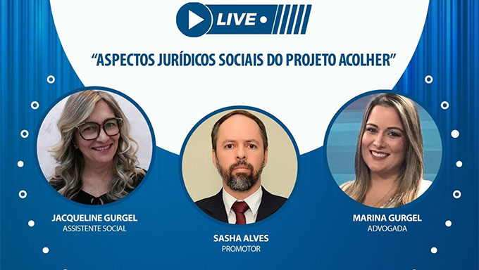   Entrevista com o promotor de Justiça Sasha Alves, da assistente social Jacqueline Gurgel e com a advogada Marina Gurgel, sobre o projeto Acolher, do MPRN em parceria com o Hospital Maternidade Almeida Castro