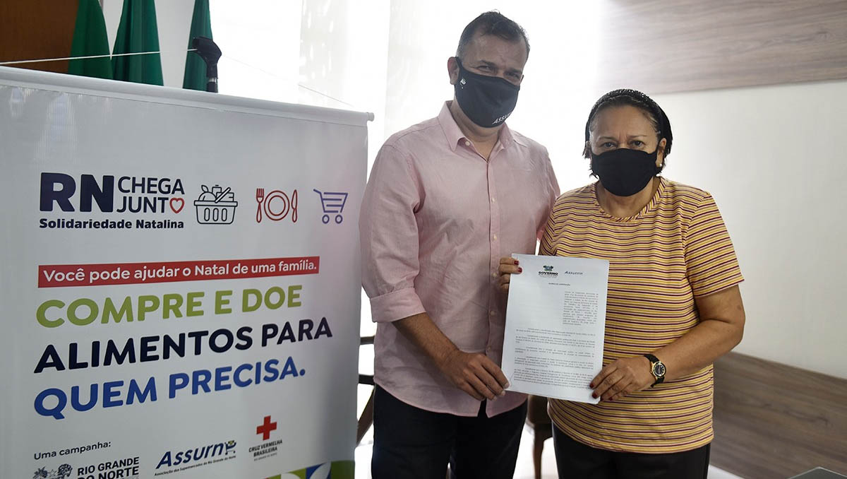   Governo lança campanha para arrecadar alimentos para a população carente do RN; A campanha Solidariedade Natalina vai arrecadar alimentos em 31 municípios do RN, com 148 supermercados participando. As doações podem ser feitas a partir deste dia 20, até 20 de dezembro; A participação do Governo do Estado será proporcional à arrecadação. Ou seja, para cada quilo de alimento doado o Governo vai doar mais um.