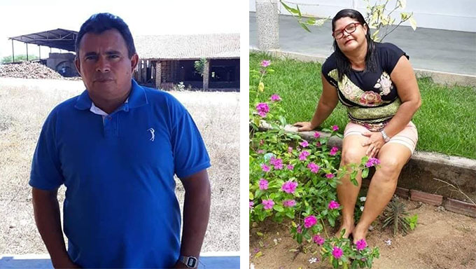   Acidente aconteceu na manhã deste domingo, dia 10; Morreram no local Maria Damiana Sena de Oliveira, de 45 anos, e o marido Rivonildo Alves de Oliveira, de 47 anos. O motorista do Corsa Classic foi levado para receber cuidados médicos no hospital do município; O que teria ocasionado o acidente será investigado pela Policia Civil