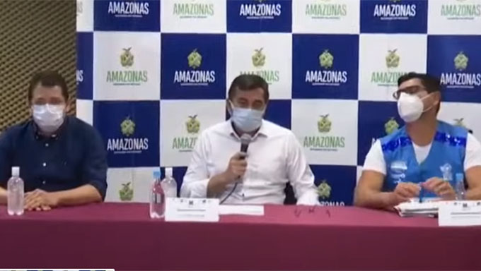   Pais mobilizado para ajudar o Amazonas com oxigênio e vários outros tiros de insumos. Governador Wilson Lima (foto) fala o que está fazendo para salvar as pessoas. Relatos aos prantos de servidores da saúde daquele estado apontam para um cenário de horror, com dezenas de mortes de pacientes por asfixia; Governadores dos demais estados oferecem ajuda e se preparam para evitar quadro caótico em seus estados
