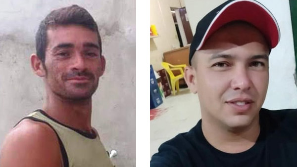  Em Areia Branca o crime aconteceu no final da tarde desta quinta-feira (11), no bairro Nordeste. A vítima foi identificada como Cleiton Paulo Carvalho de Oliveira (à esquerda), de 31 anos, conhecido por “Ursinho”. Já em Baraúna a vítima é Francisco Leonardo da Costa (à direita), de 34 anos, morto na manhã desta sexta-feira (11). Ambos foram mortos a tiros, em via pública.