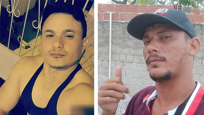   João Paulo foi assassinado na calçada de casa, em Jucurutu e Pedro Gasolina, de boné, foi morto na periferia da cidade de Governador Dix Sept Rosado. Os dois crimes aconteceram no final da tarde/noite desta segunda-feira e serão investigados pela Polícia Civil dos dois municípios.