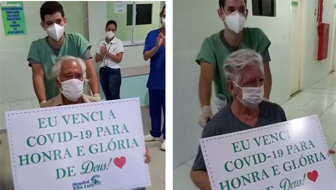  “Equipe Maravilhosa”, diz Seu Roberto emocionado ao receber alta no HSL. Além do areia Branquense Roberto Lino, outro da mesma cidade, Francisco Manoel Figueiredo, de 64 anos, também recebeu alta. Haviam ainda quatro mossoroenses e um baraunense. A informação foi confirmada pela Coordenadora de Enfermagem Alexcia Morais, que enfatizou a alegria de toda a equipe com a superação dos pacientes a covid19.