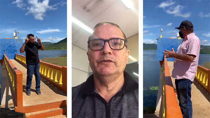   Moradores e autoridades da região dizem que foram feitos investimentos de mais de R$ 4 milhões recentemente nas paredes do açude, que armazena mais de 24 milhões de metros cúbicos de água, e que não existe risco de rompimento; Com base em laudos técnicos, o Governo abre as comportas e com base na necessidade da água, os moradores fecham as comportas!