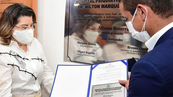   A unidade foi instalada 60 leitos num prédio totalmente reformado no bairro Boa Vista, em Mossoró, homenageando o médico e professor Milton Marques de Medeiros. Antes, o hospital psiquiátrico funcionava perto da TCM, num prédio caindo aos pedaços, com o nome São Camilo de D'Lelis