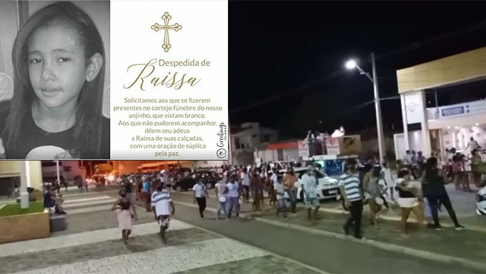Imagem 1 -  A sociedade, em seu íntimo, se sente culpada pela morte brutal da menina Raissa Cristina Martins Ferreira, de 11 anos, na noite do dia 26 de maio de 2021, em Pau dos Ferros. Ela faz parte de uma parcela da sociedade que é invisível aos olhos do Estado.  Está lá, mas ninguém a enxerga. Alguns por virar o rosto no sinal de trânsito, outros simplesmente por ignorar aquele quadro social de pobreza e alguns por serem impossibilitados de enxergar além do vidro fumê do carro comprado em 90 prestações.